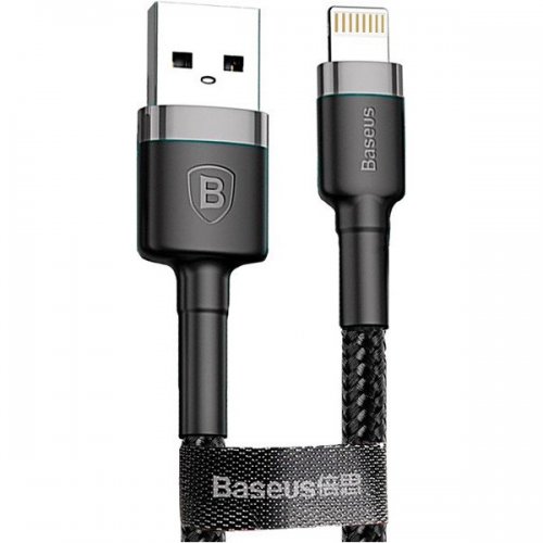 Купить Кабель Baseus Cafule Cable USB to Lightning 2.4A 1m (CALKLF-BG1) Grey/Black - цена в Харькове, Киеве, Днепре, Одессе
в интернет-магазине Telemart фото
