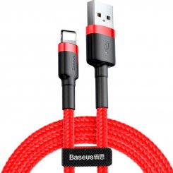 Кабель Baseus Cafule Cable USB to Lightning 2.4A 2m (CALKLF-C09) Red