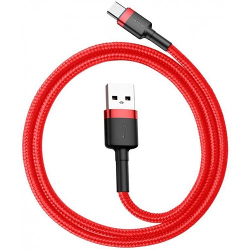 Купить Кабель Baseus Cafule Cable USB to USB Type-C 3A 0.5m (CATKLF-A09) Red - цена в Харькове, Киеве, Днепре, Одессе
в интернет-магазине Telemart фото
