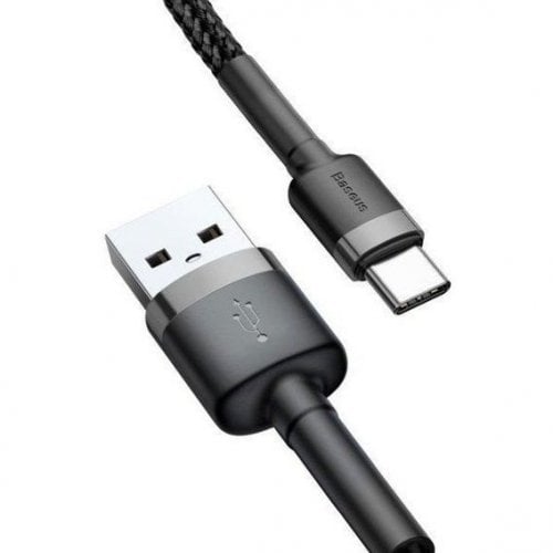 Купить USB Кабель Baseus Cafule Cable USB to USB Type-C 3A 1m (CATKLF-BG1) Grey/Black - цена в Харькове, Киеве, Днепре, Одессе
в интернет-магазине Telemart фото