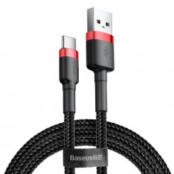 Кабель Baseus Cafule Cable USB to USB Type-C 3A 1m (CATKLF-B91) Red/Black