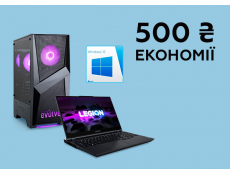 Фото Купуй разом готовий ПК або ноутбук без ОС та операційну систему Windows 10 Home, і заощаджуй 500 грн