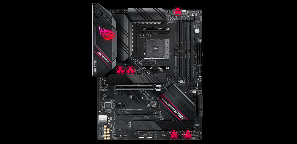 Інженерні рішення охолодження ROG Strix B550-F Gaming