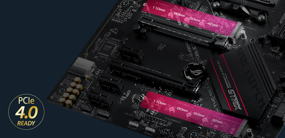 Підтримка PCIe 4.0 — два роз'єми M.2