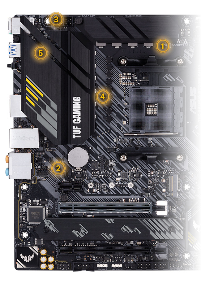 Система живлення TUF Gaming B550M-Plus