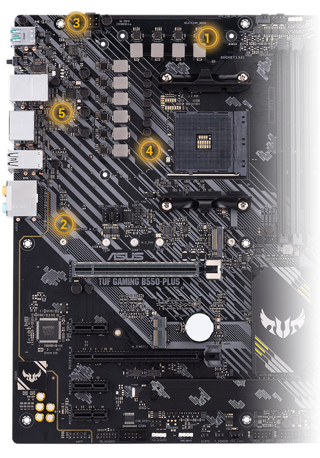 Система живлення TUF Gaming B550-Plus
