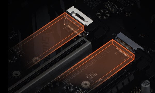 Два роз'єми M.2 NVMe