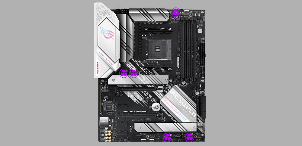 Інженерні рішення охолодження ROG Strix B550-A Gaming