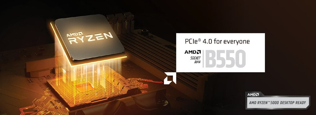 PCIe 4.0 на платформі AMD B550