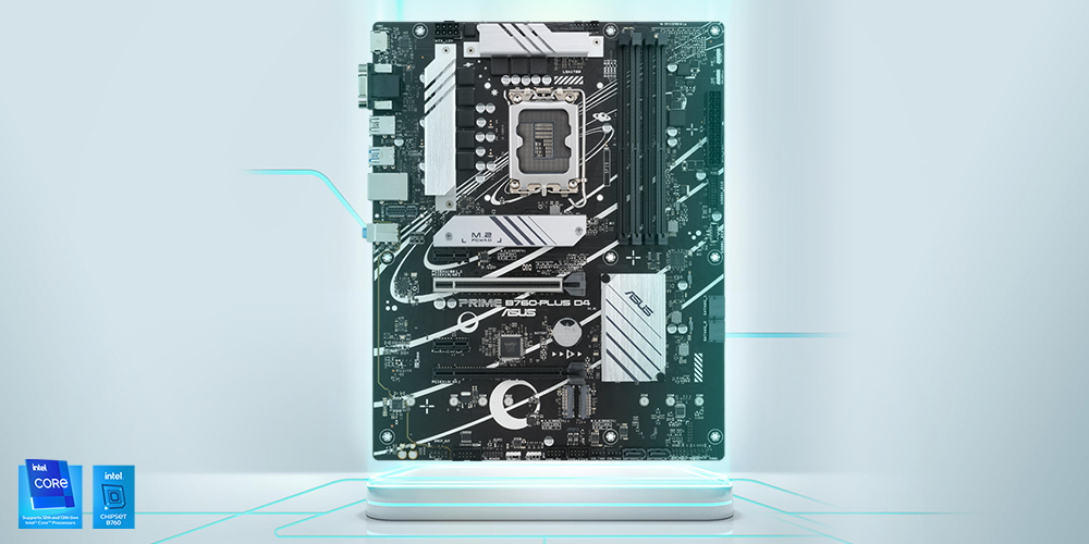 Материнська плата ASUS PRIME B760-PLUS D4 — загальний вигляд