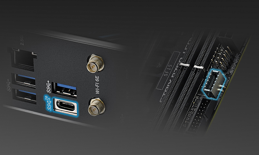 Порти USB ROG Strix B760-I Gaming WiFi