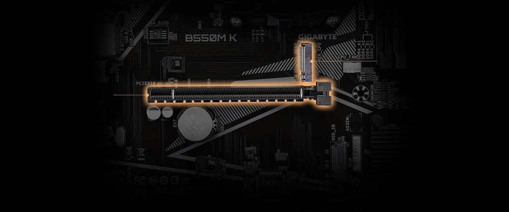 Швидкі слоти для відеокарти та SSD