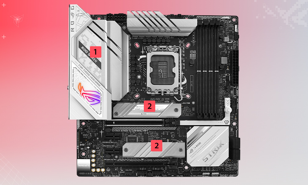 Охолодження ROG Strix B760-G Gaming WiFi