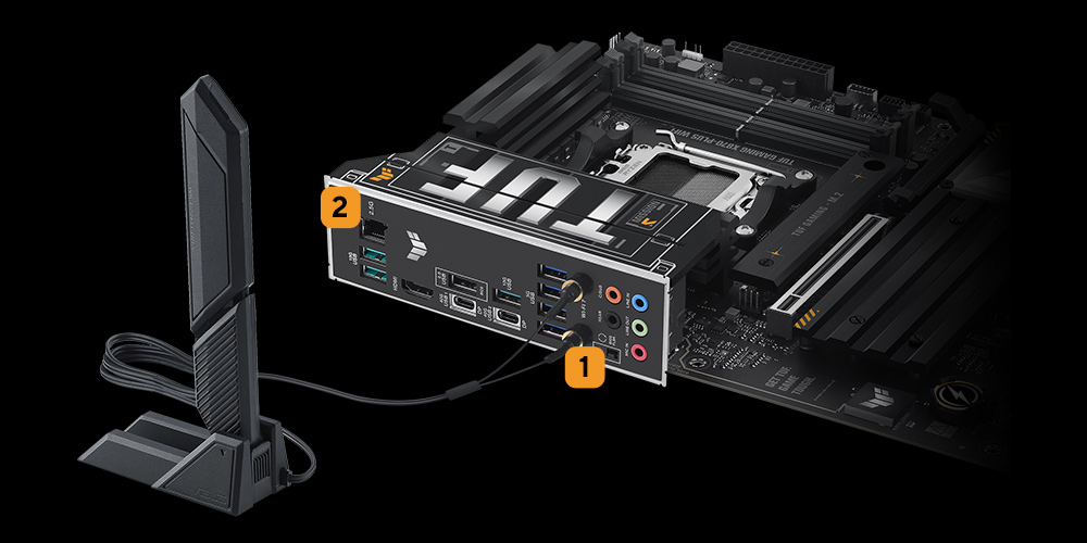 Мережеві можливості TUF Gaming X870-Plus WiFi