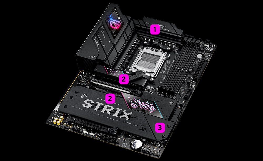 Охолодження ROG Strix B850-E Gaming WiFi