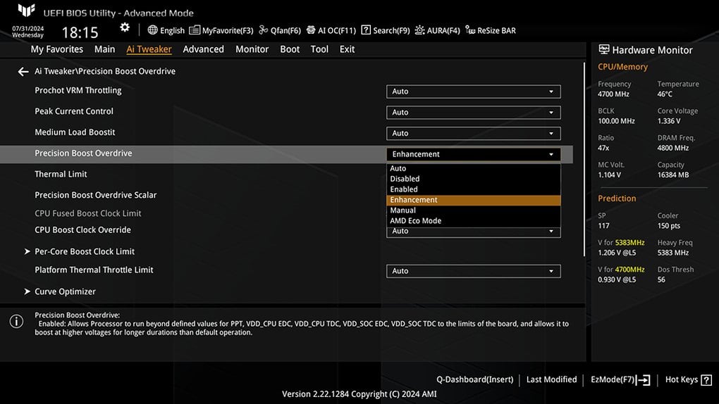 AMD Precision Boost Overdrive