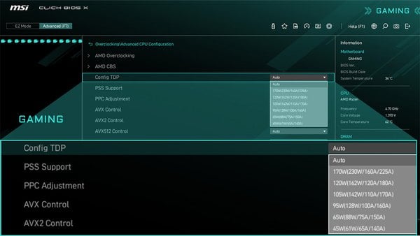 Config TDP