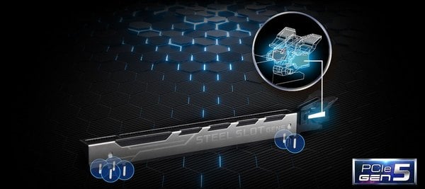 Сталевий слот PCIe 5.0
