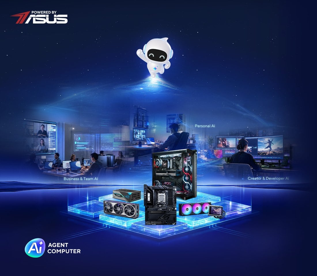Компьютер для агентного ИИ на базе компонентов ASUS (Powered by ASUS)
