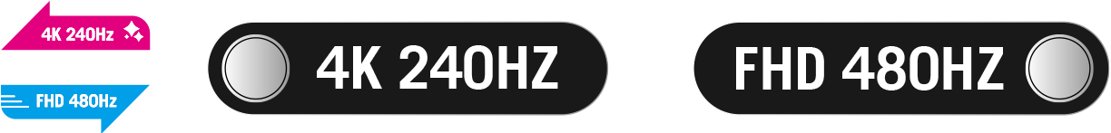 4K@240Hz / FHD@480Hz