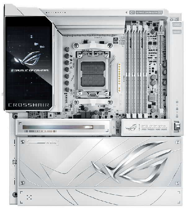 Біла флагманська плата для AMD Ryzen на AM5