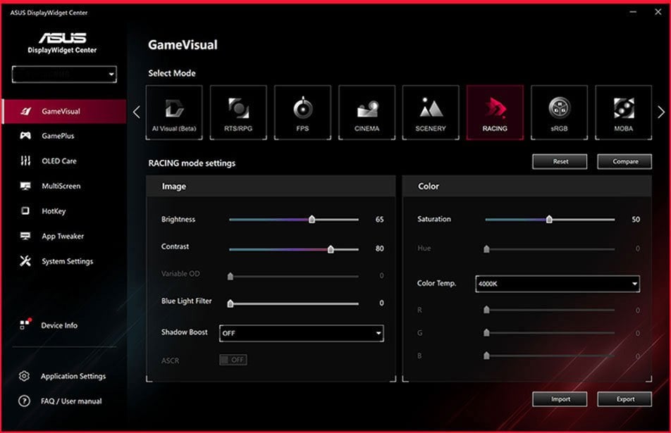 DisplayWidget Center