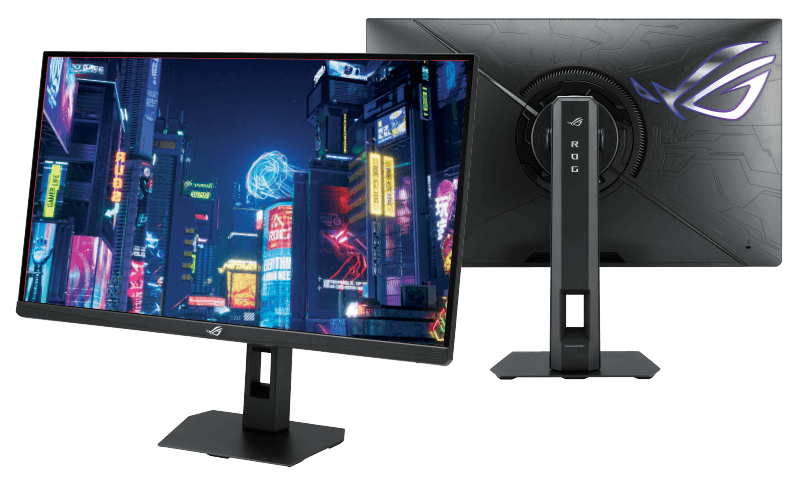 ROG Strix 5K XG27JCG front and back views