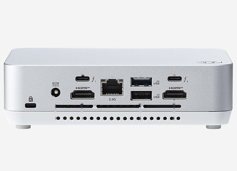 Задня панель ASUS NUC 14 Pro+
