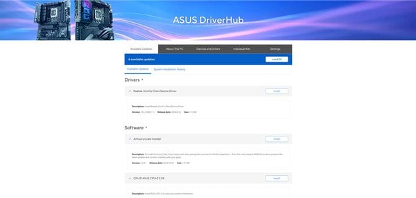ASUS DriverHub