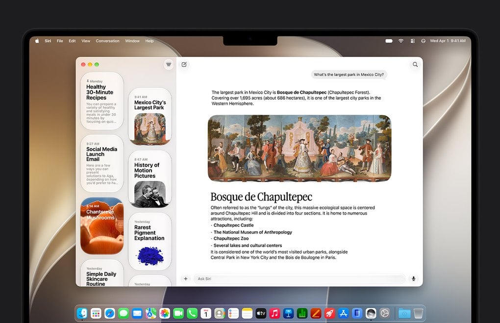 Siri AI на Mac